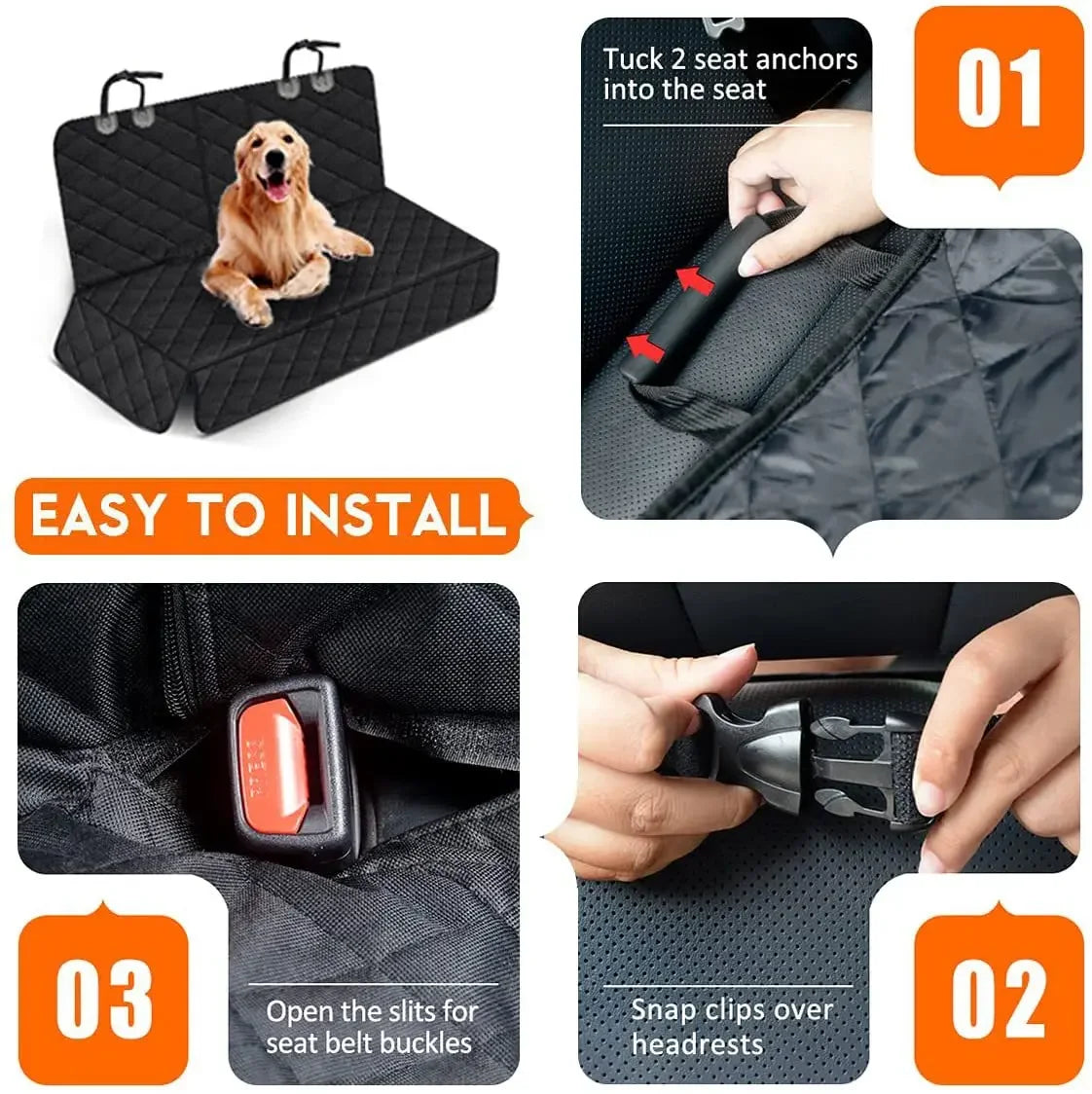 DriveSafe™ Dog Car Seat Cover